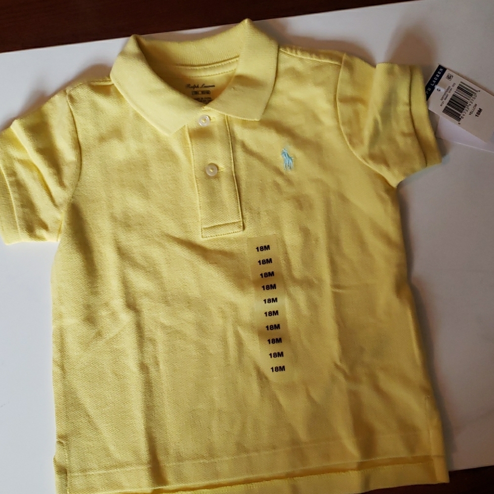 BNWT Ralph Lauren 18m yellow polo